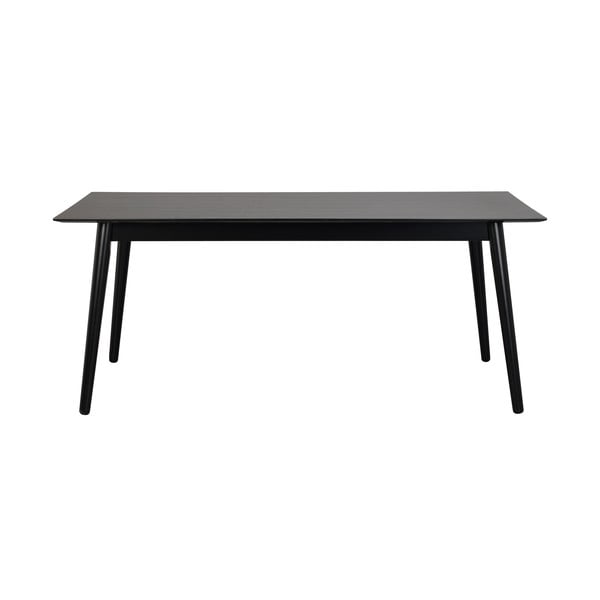 Lotta fekete étkezőasztal, 180 x 90 cm - Rowico