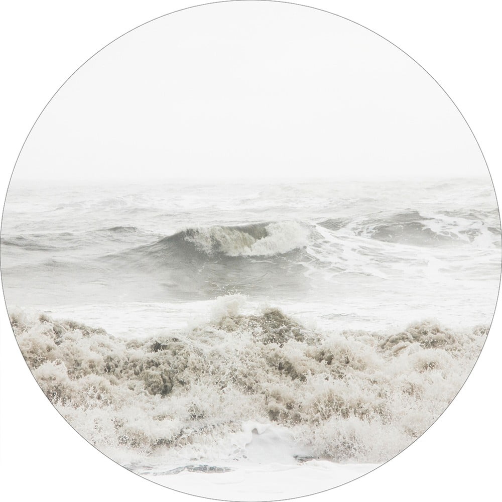 Kép ø 70 cm breaking waves – malerifabrikken