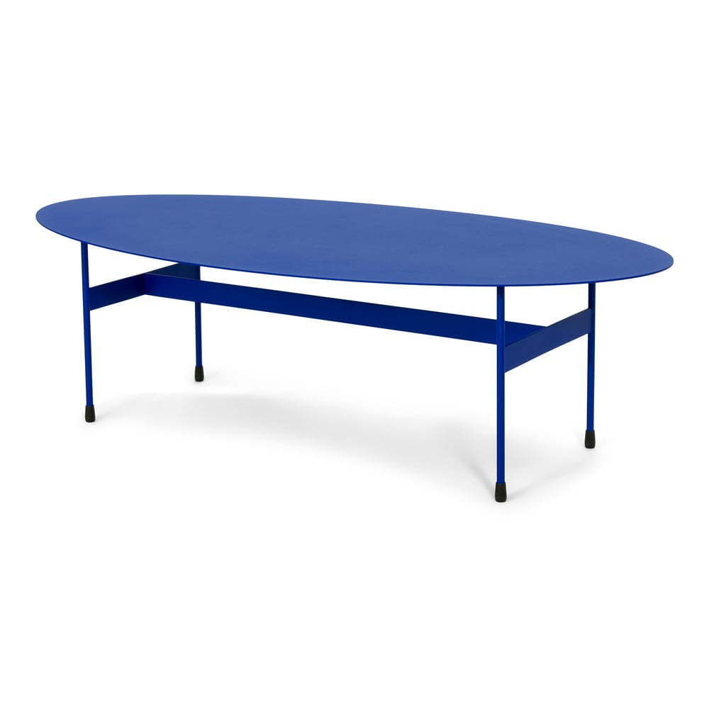 Kék fém dohányzóasztal 39x120 cm mira – spinder design