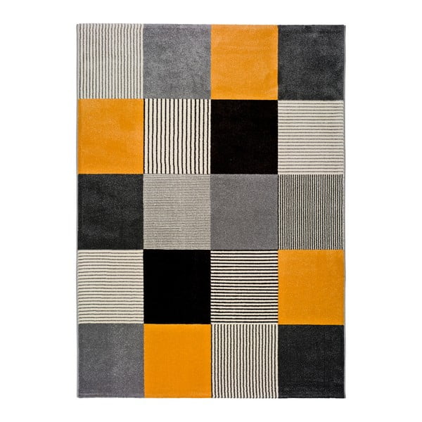 Gladys Lento narancssárga-szürke szőnyeg, 80 x 150 cm - Universal
