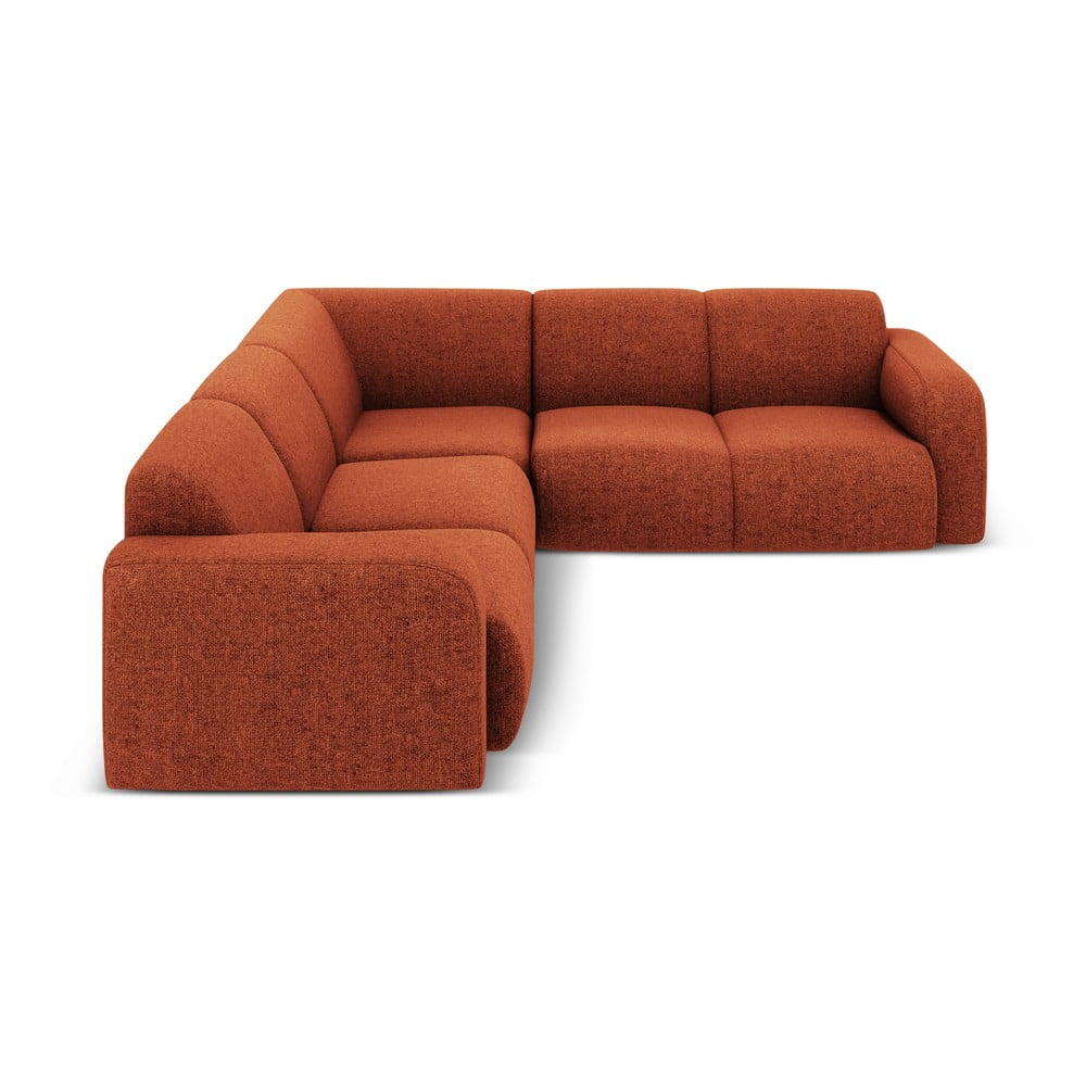 Téglavörös sarokkanapé (variálható-L alakú) Molino – Micadoni Home