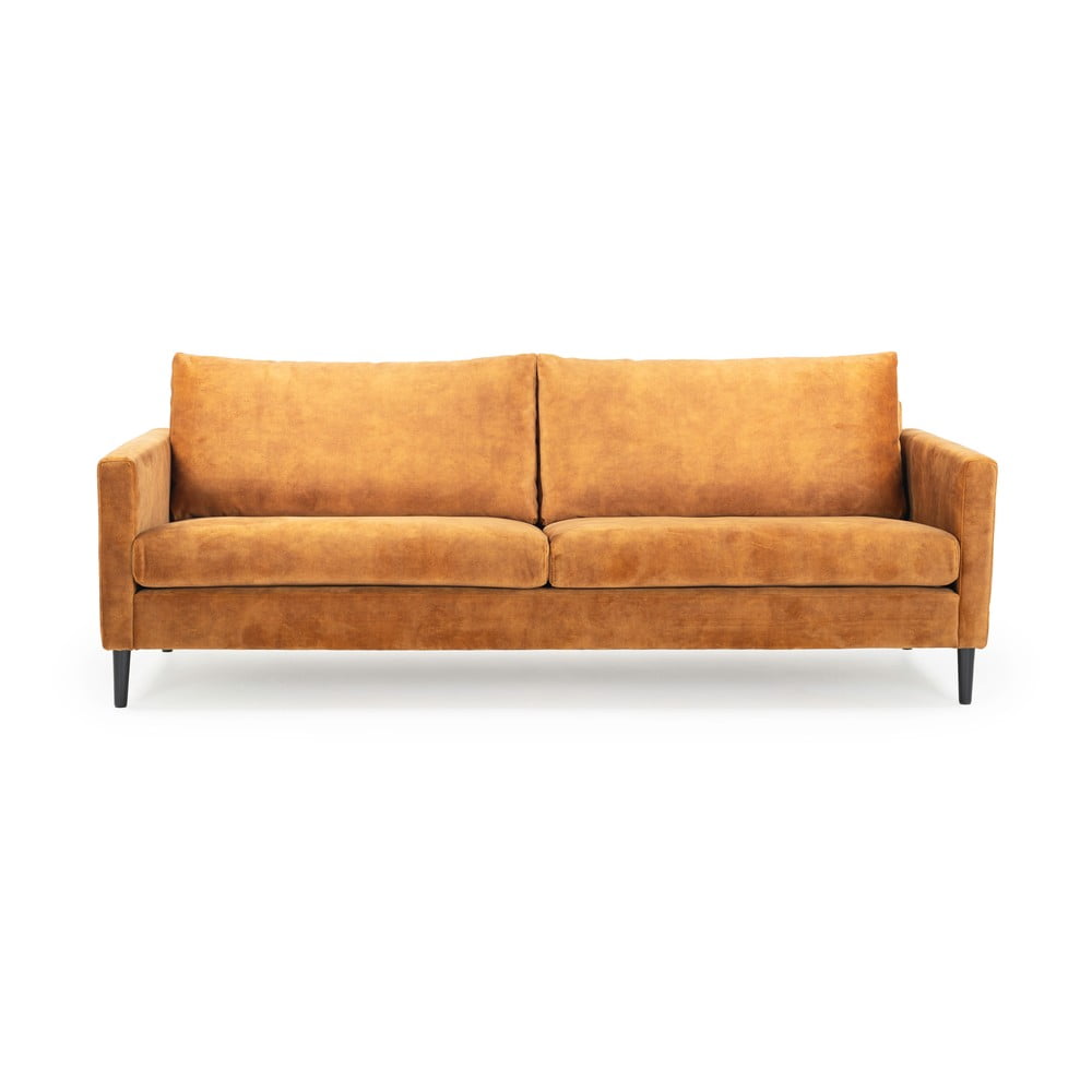 Adagio sárga bársony kanapé, 220 cm - scandic