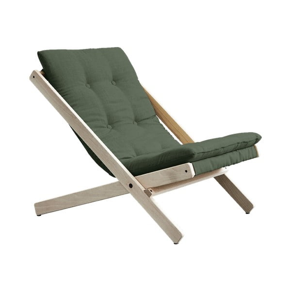 Boogie Raw/Olive Green olivazöld összecsukható bükkfa fotel - Karup Design