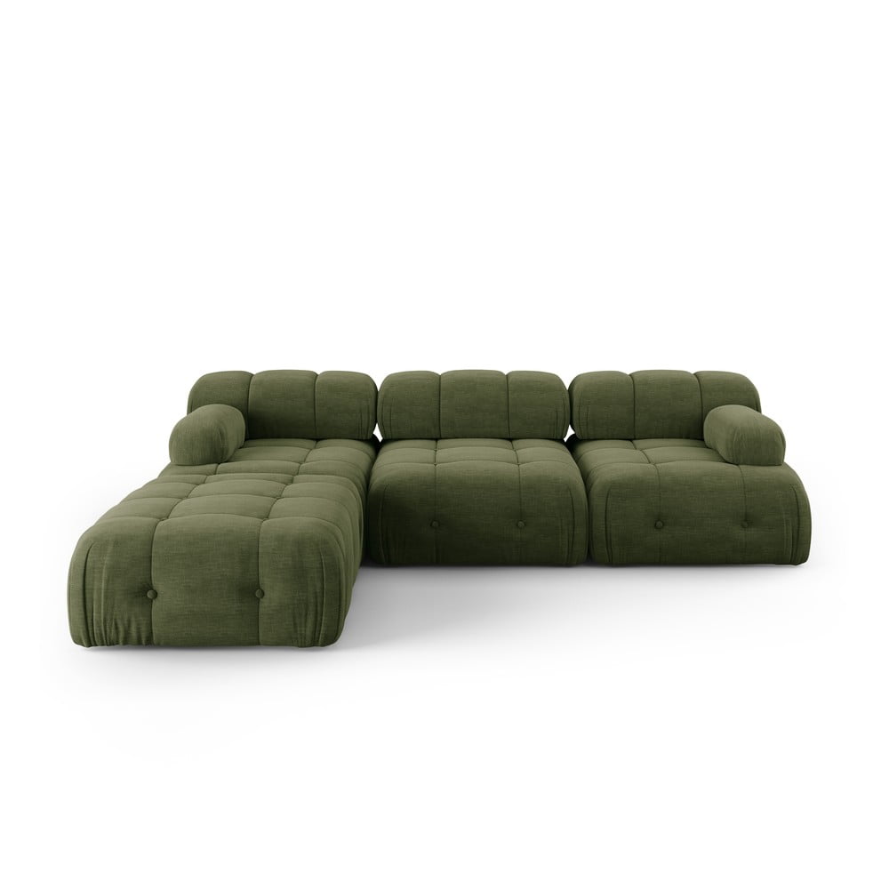 Sötétzöld sarokkanapé Ferento – Cosmopolitan Design