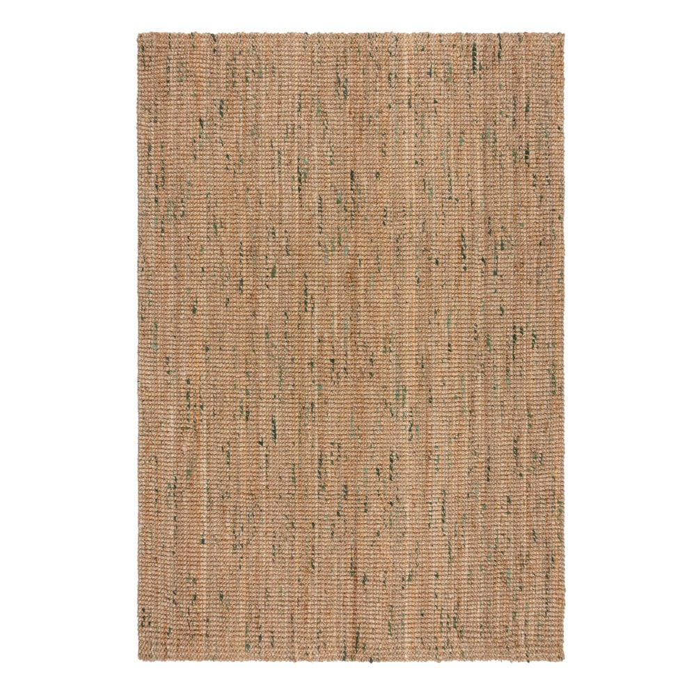 Zöld-natúr színű kétoldalas kézi szövésű juta szőnyeg 200x290 cm Jute Boucle Green – Flair Rugs