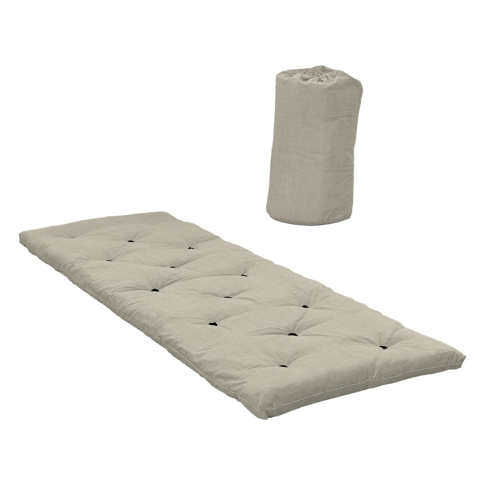 Bézs futon matrac 70x190 cm bed in a bag linen beige – karup design