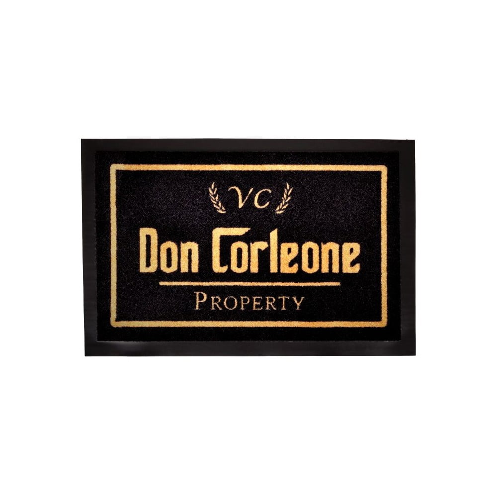 Don Corleone fekete lábtörlő, 40 x 60 cm - Hanse Home