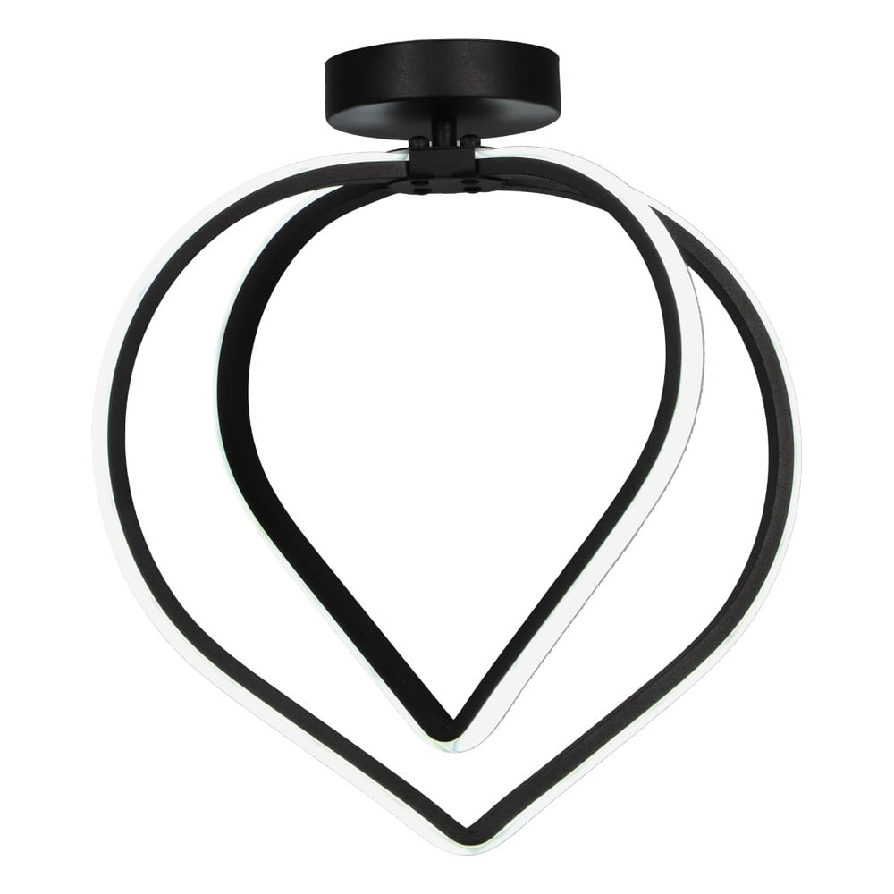 Fekete fém LED mennyezeti lámpa Pars – Squid Lighting