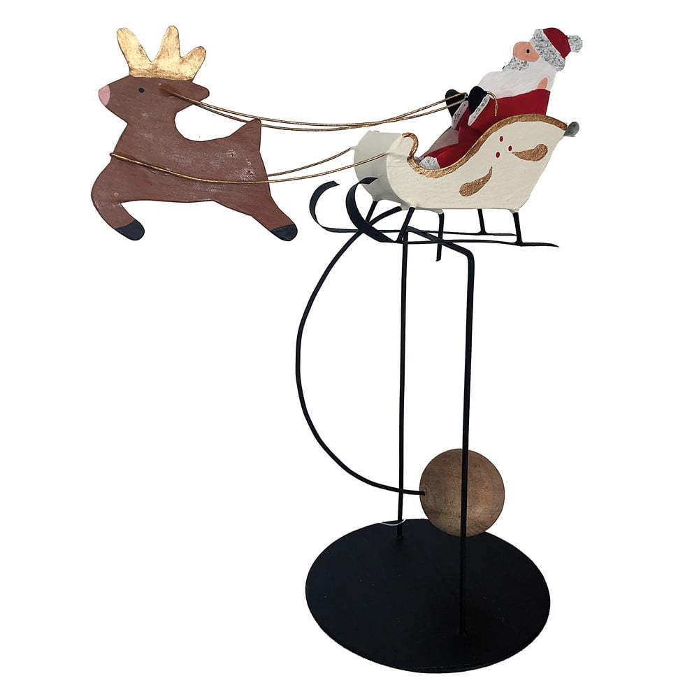 Karácsonyi dekoráció Santa in Sleigh Pendulum - G-Bork