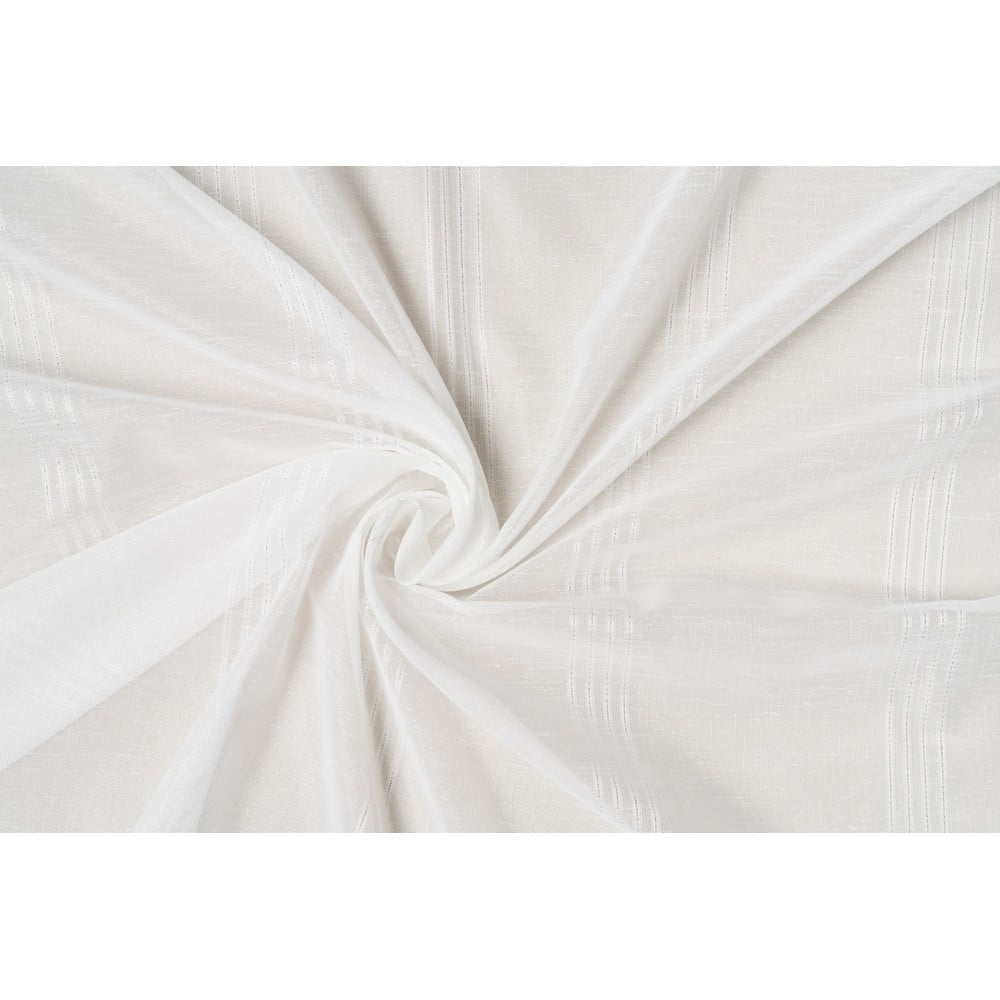 Fehér átlátszó függöny 300x245 cm Dakota – Mendola Fabrics
