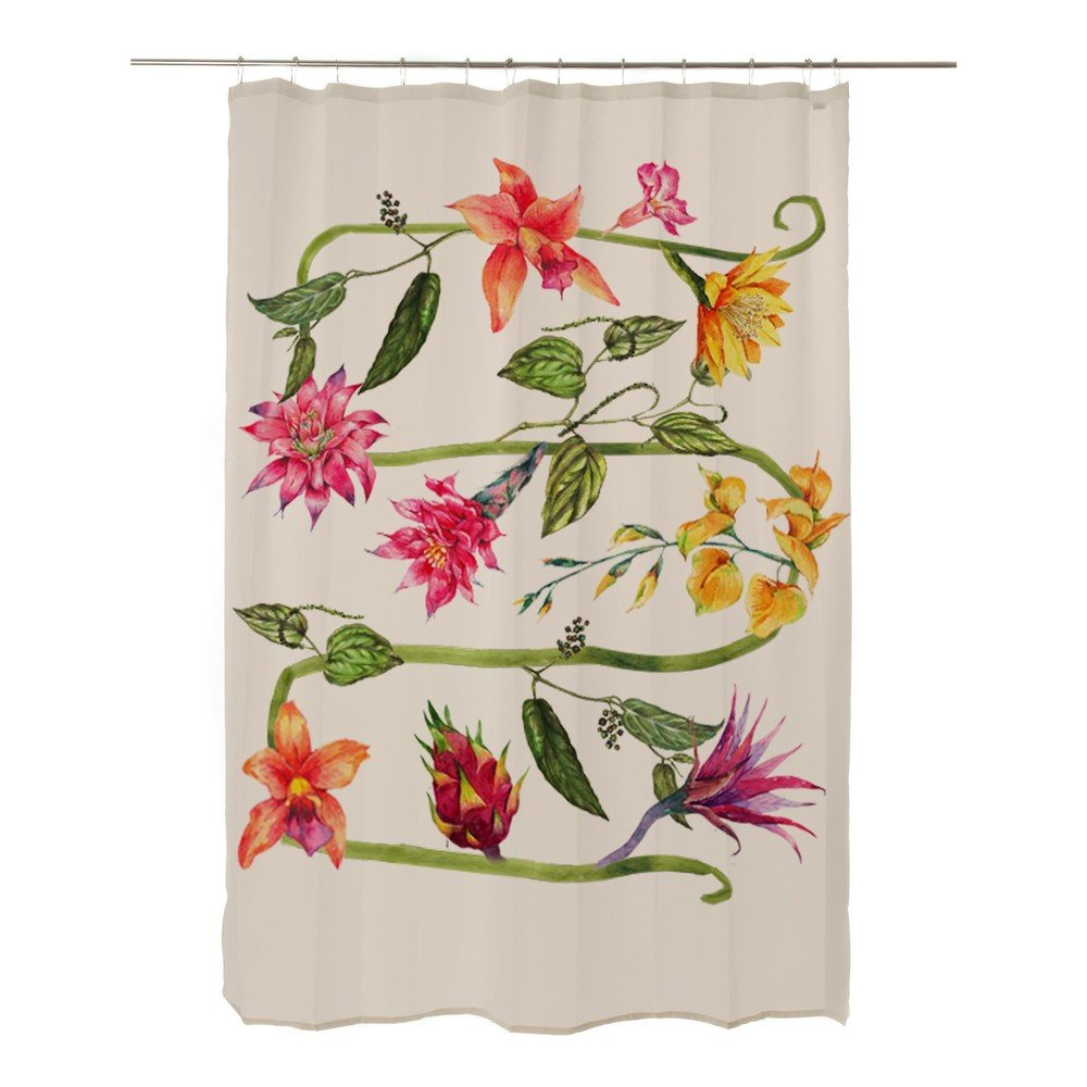 Wild Flowers zuhanyfüggöny, 180x175 cm - Madre Selva