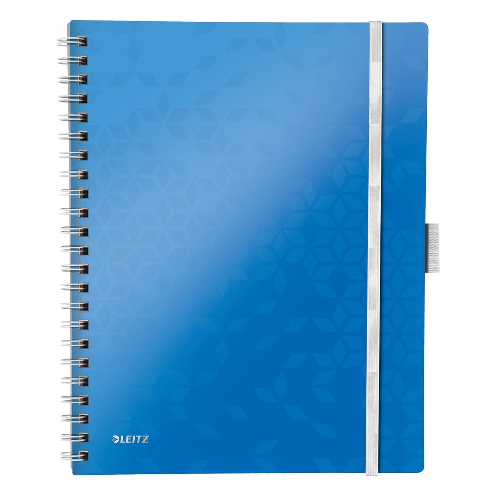 Kék hordozható vonalas jegyzetfüzet, 80 lap - Leitz