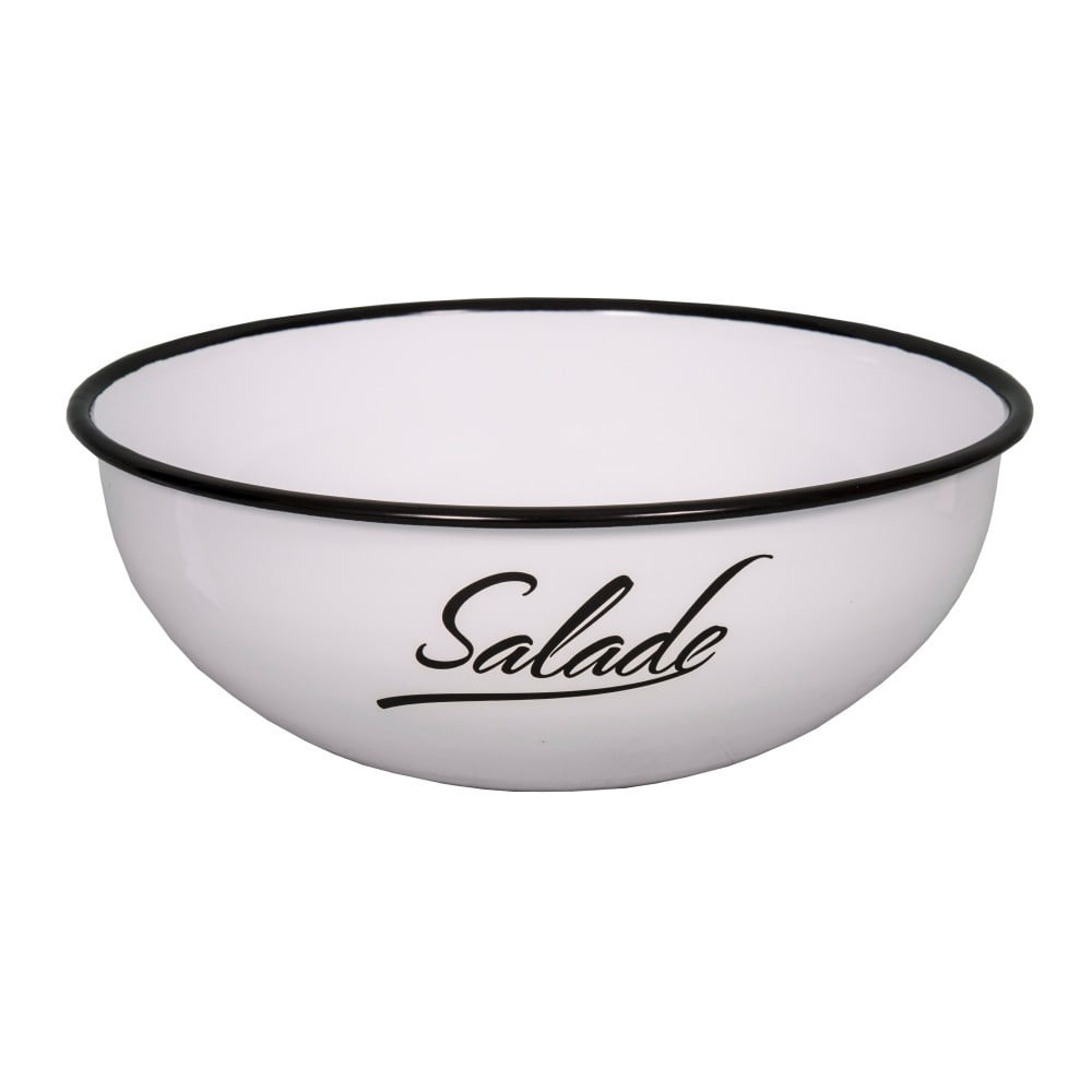Classic fehér zománcozott salátástál, ⌀ 27,5 cm - Antic Line