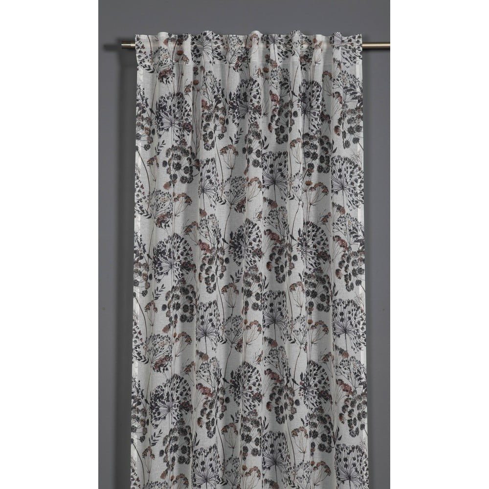 Lila-szürke függöny 135x245 cm Birds and Roses – Sehlbach