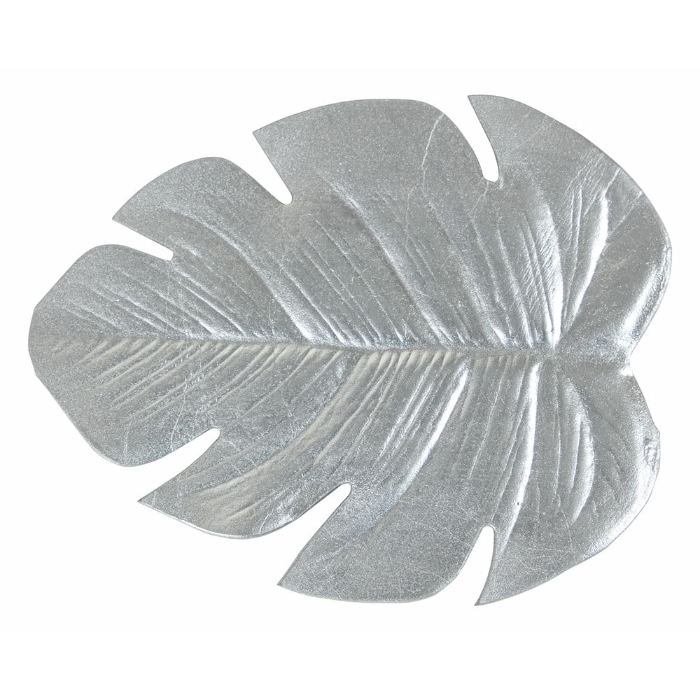 Leaf 6 db-os ezüstszínű poháralátét szett - Villa d'Este
