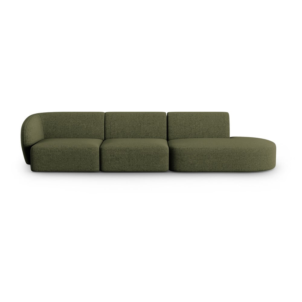 Zöld kanapé 302 cm shane – micadoni home