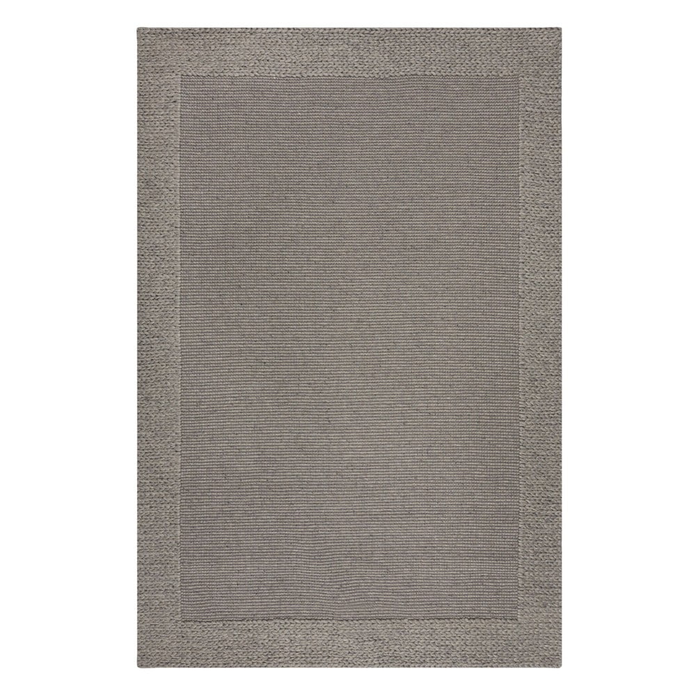 Szürke gyapjú szőnyeg 120x170 cm rue – flair rugs