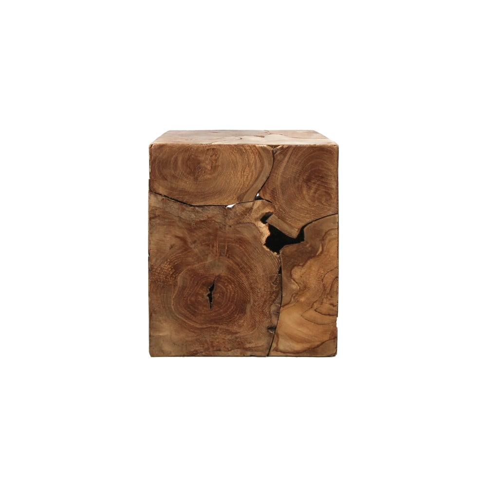 Cube teakfa tárolóasztal, 30 x 35 cm - HSM collection