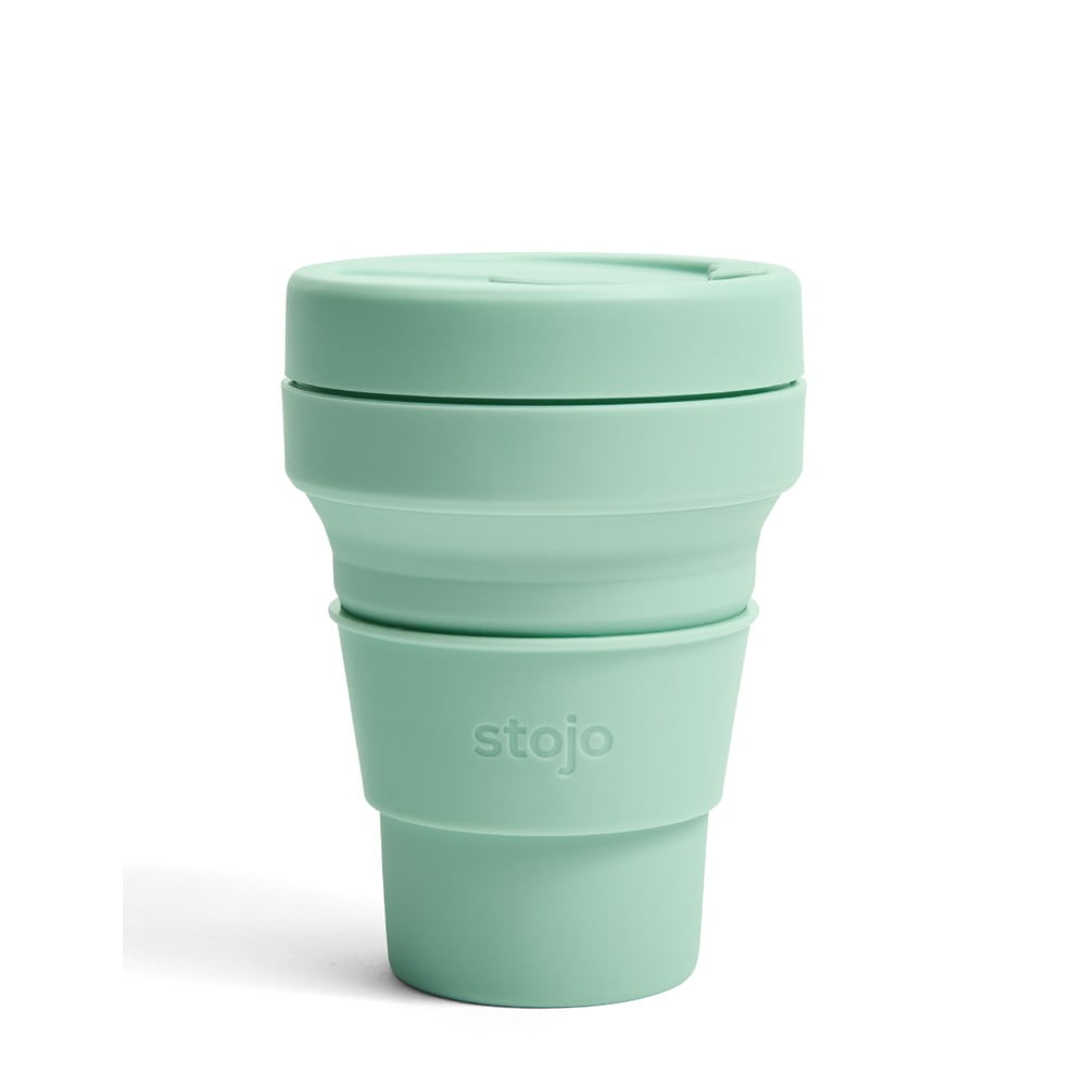 Pocket Cup Seafoam zöld összecsukható utazópohár, 355 ml - Stojo
