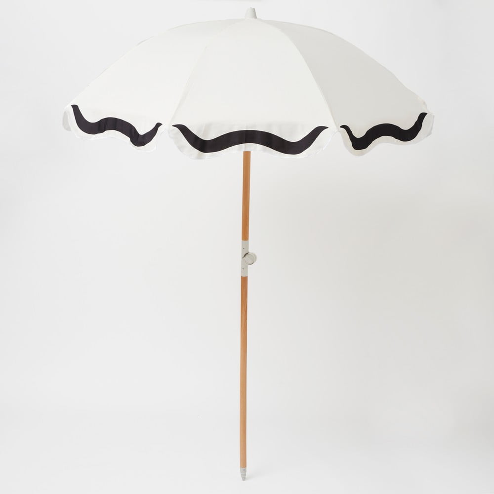 Fekete-fehér napernyő ø 155 cm Casa Marbella – Sunnylife