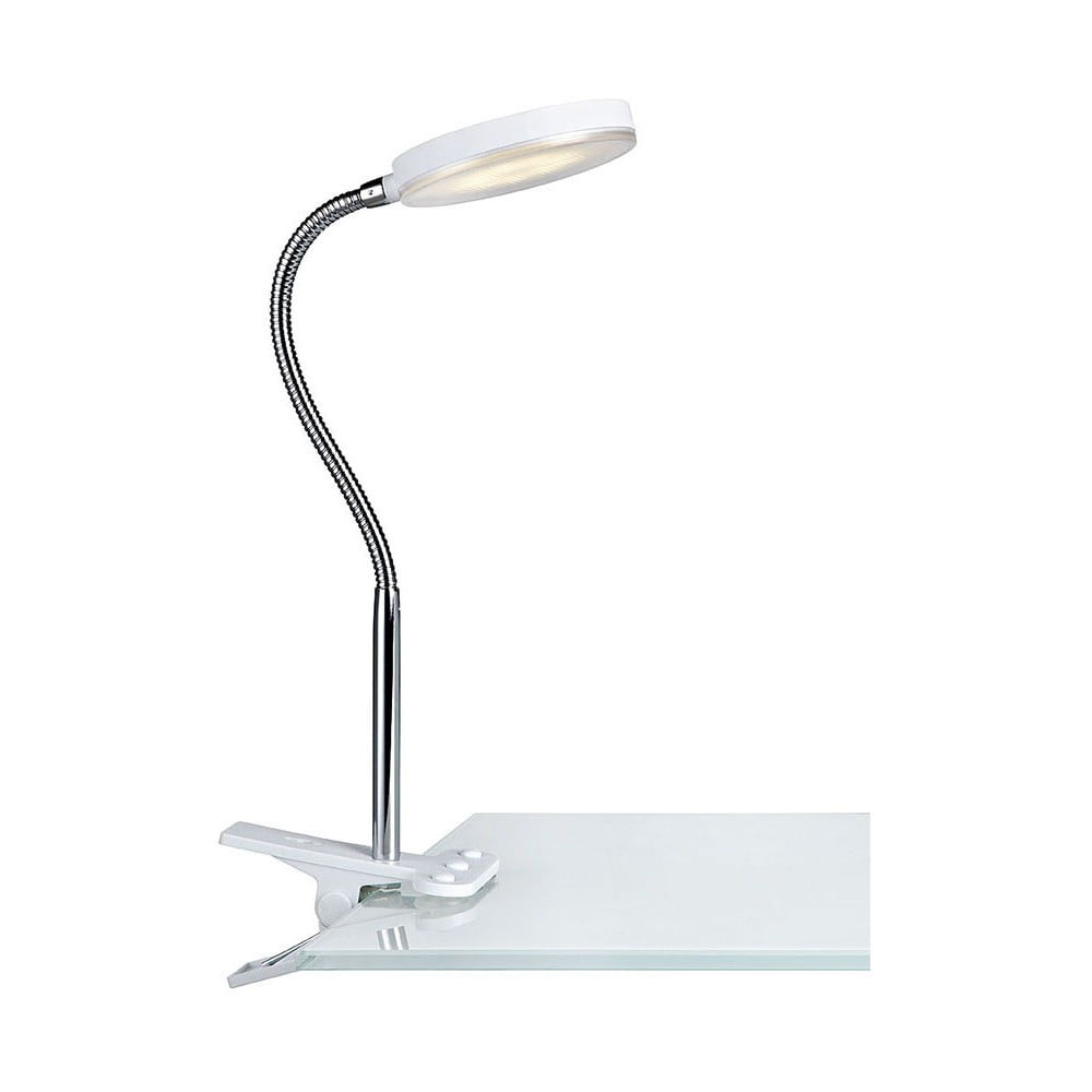 Flex fehér asztali LED lámpa csipesszel - Markslöjd