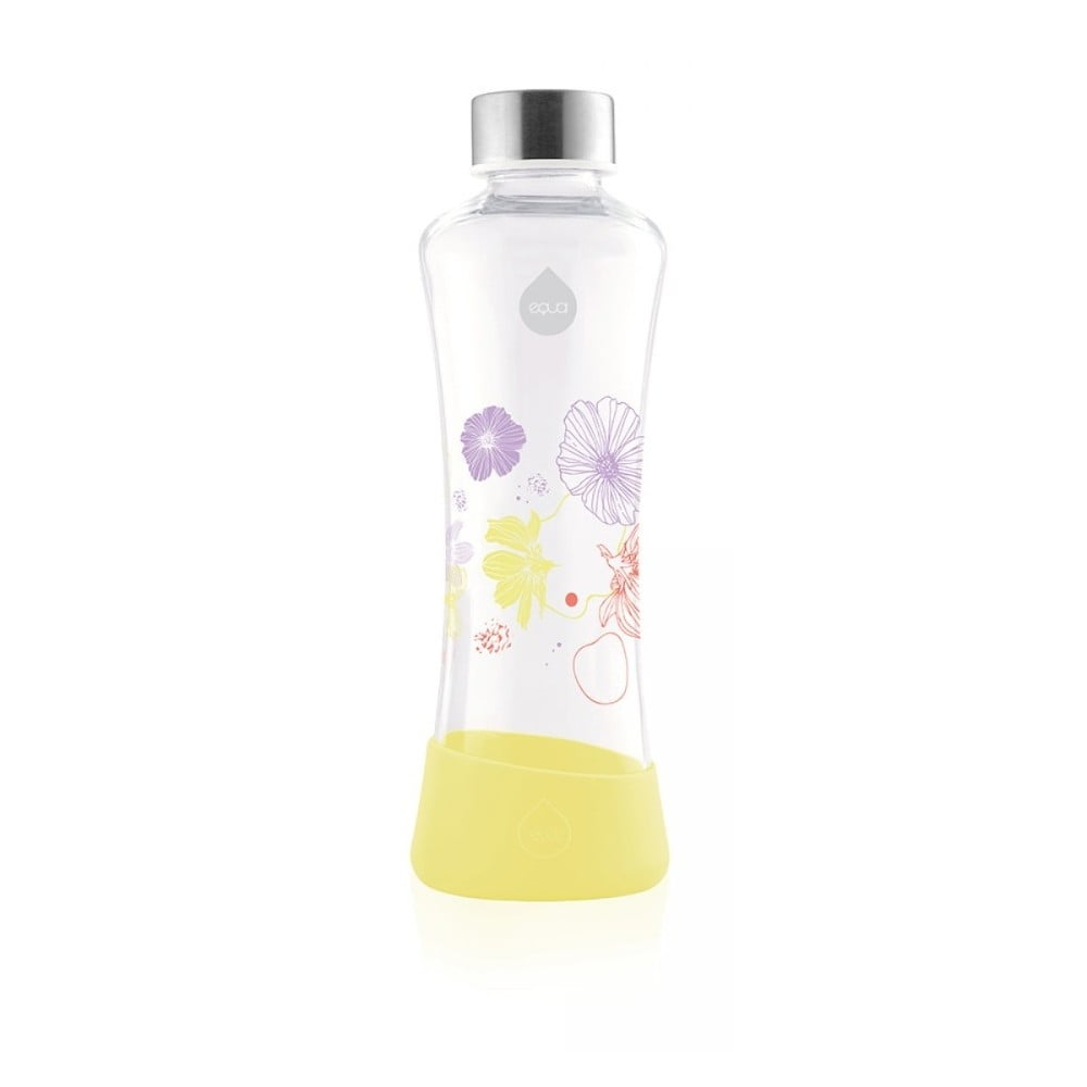 Flowerhead Daisy sárga üvegpalack, 550 ml - Equa