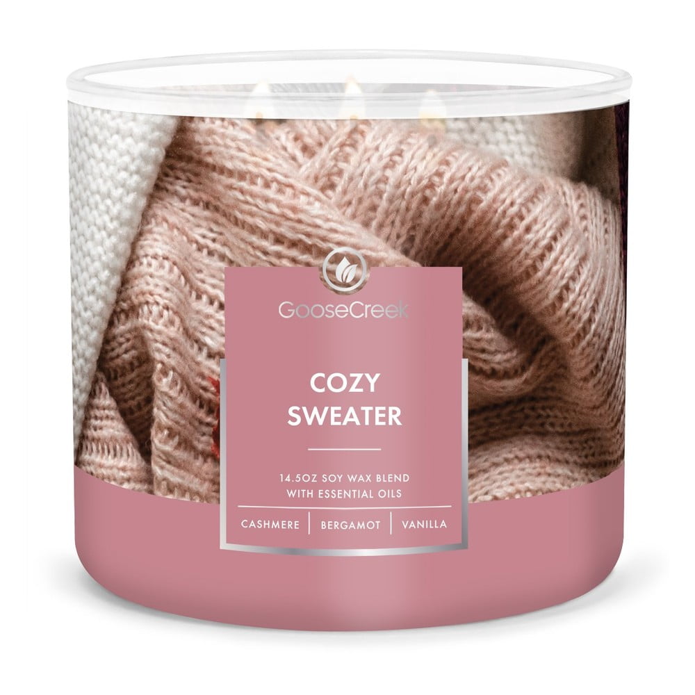 Cozy Sweater illatgyertya, égési idő 35 óra - Goose Creek