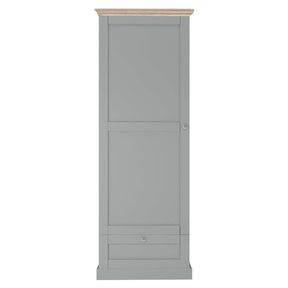 Szürke ruhásszekrény 60x180 cm Binz – Støraa