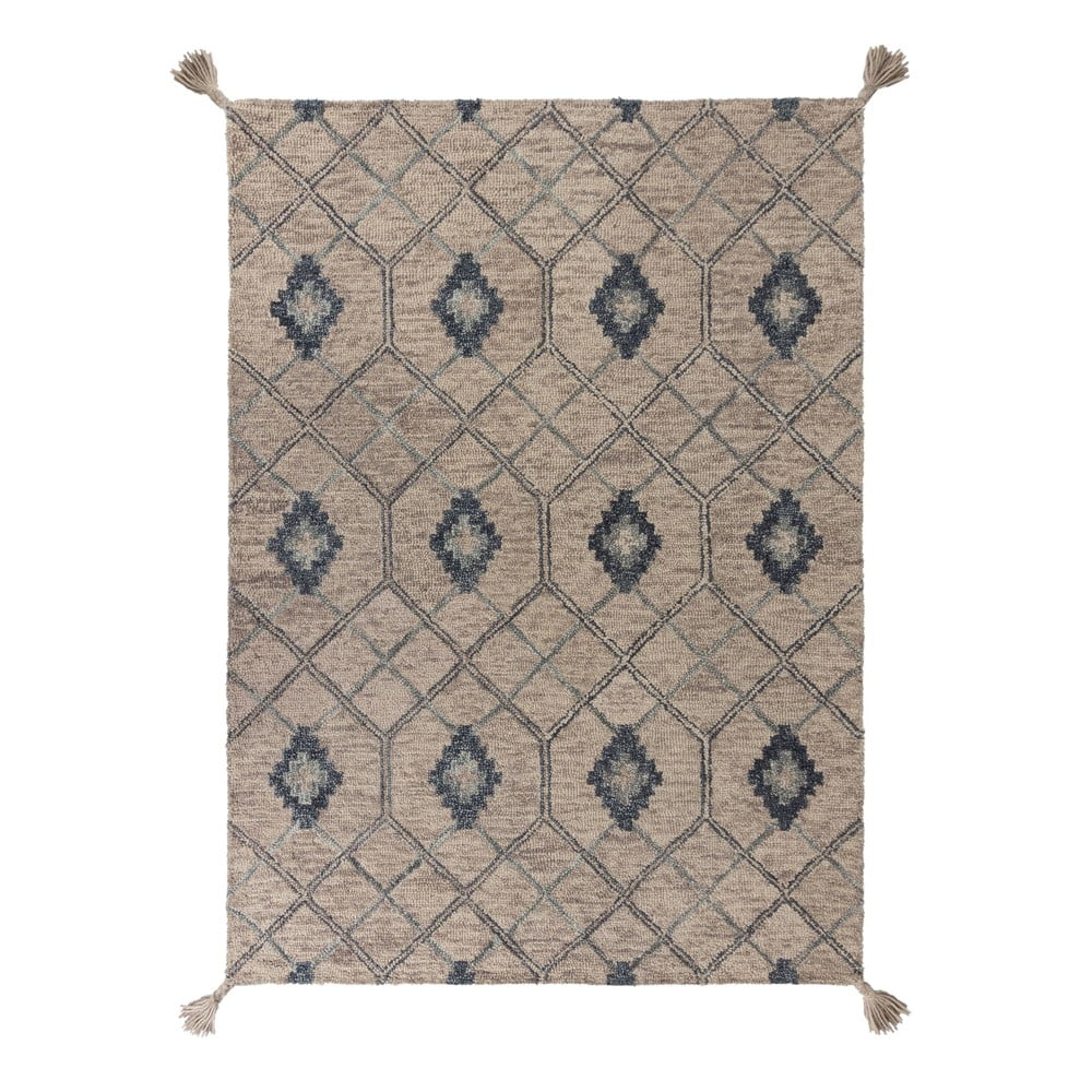 Diego szürke gyapjú szőnyeg, 160 x 230 cm - flair rugs