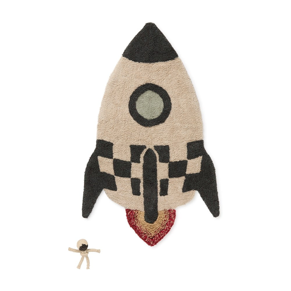 Pamut gyerek játszószőnyeg 85x135 cm Rocket – Lorena Canals
