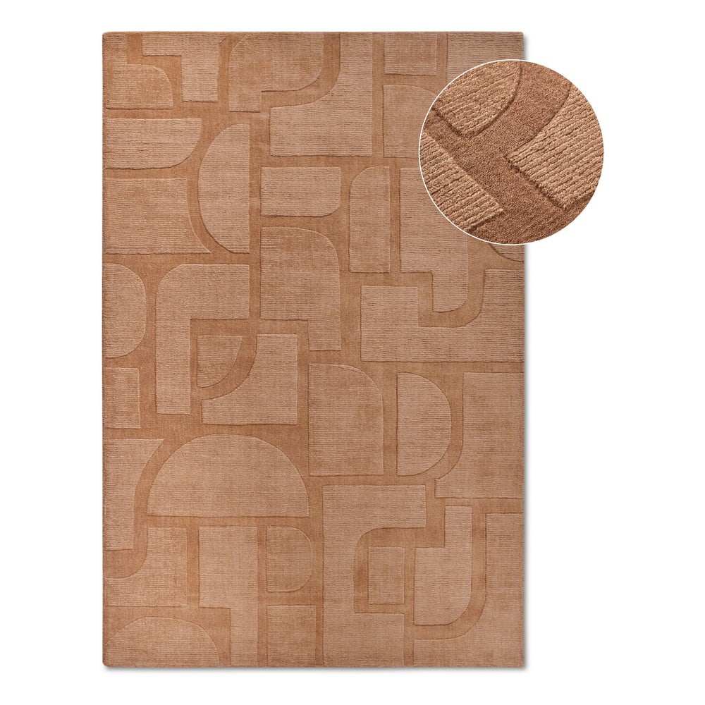 Barna kézi szövésű gyapjú szőnyeg 120x170 cm Alexis – Villeroy&Boch