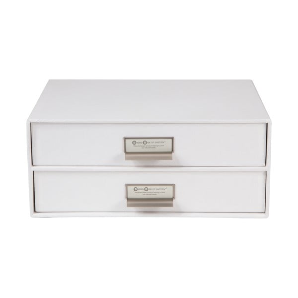 Birger fehér kétszintes irattartó, 33 x 22,5 cm - Bigso Box of Sweden