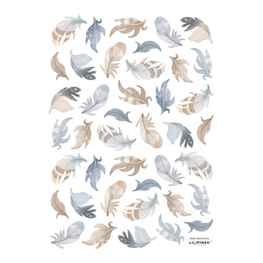 Matrica lap 30x42 cm Feathers – Lilipinso