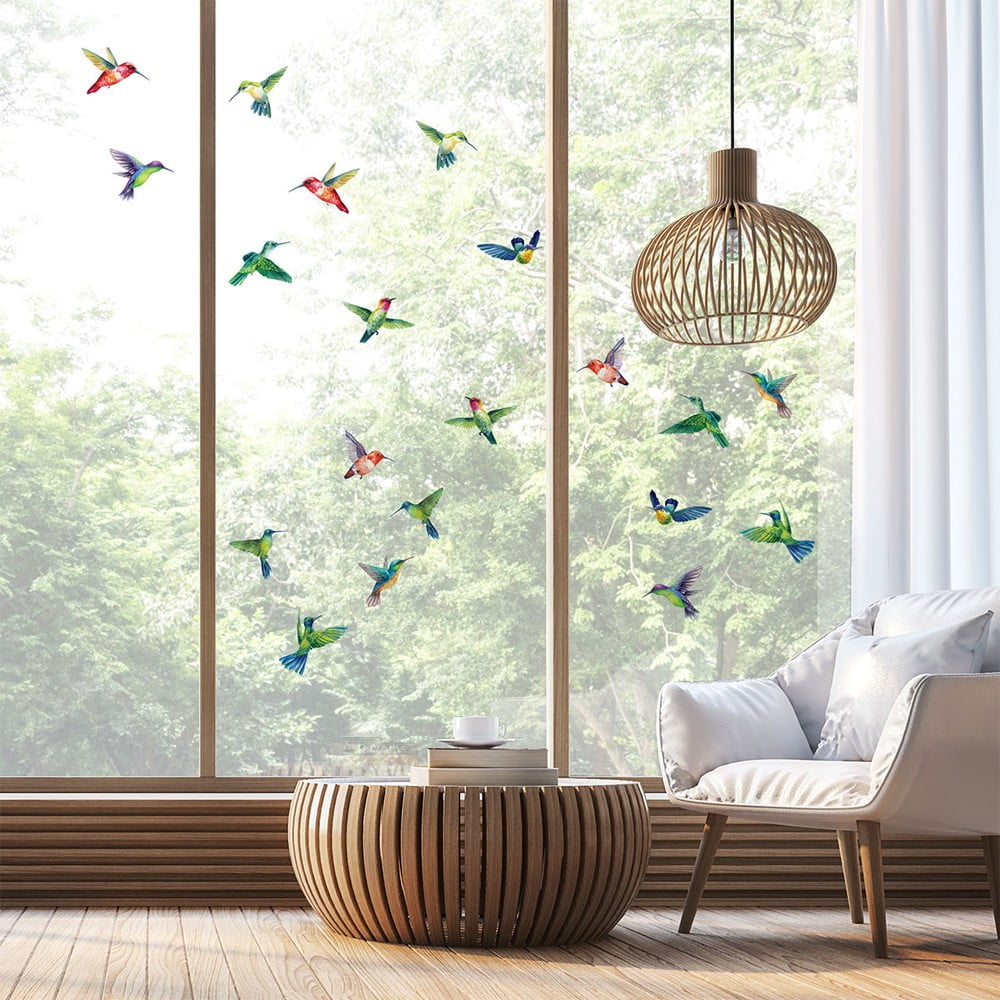 Ablakmatrica szett 20 db-os 40x60 cm Hummingbirds – Ambiance