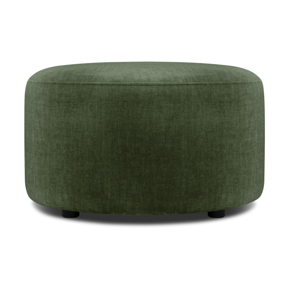 Debbie zöld bársony puff, ø 68 cm - mazzini sofas