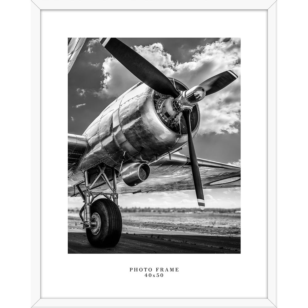 Floryda fehér fali képkeret, 43 x 53 cm - Styler