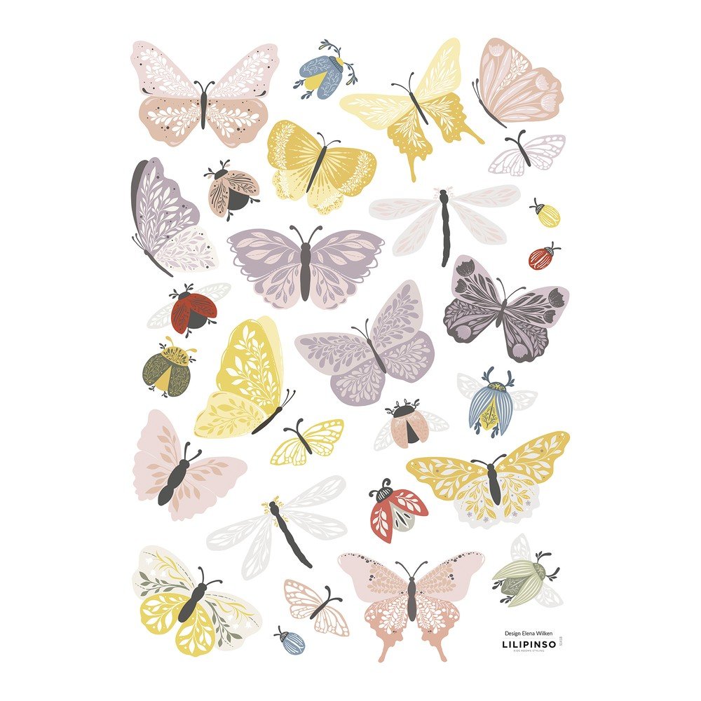 Matrica lap 30x42 cm Butterflies & Insects – Lilipinso