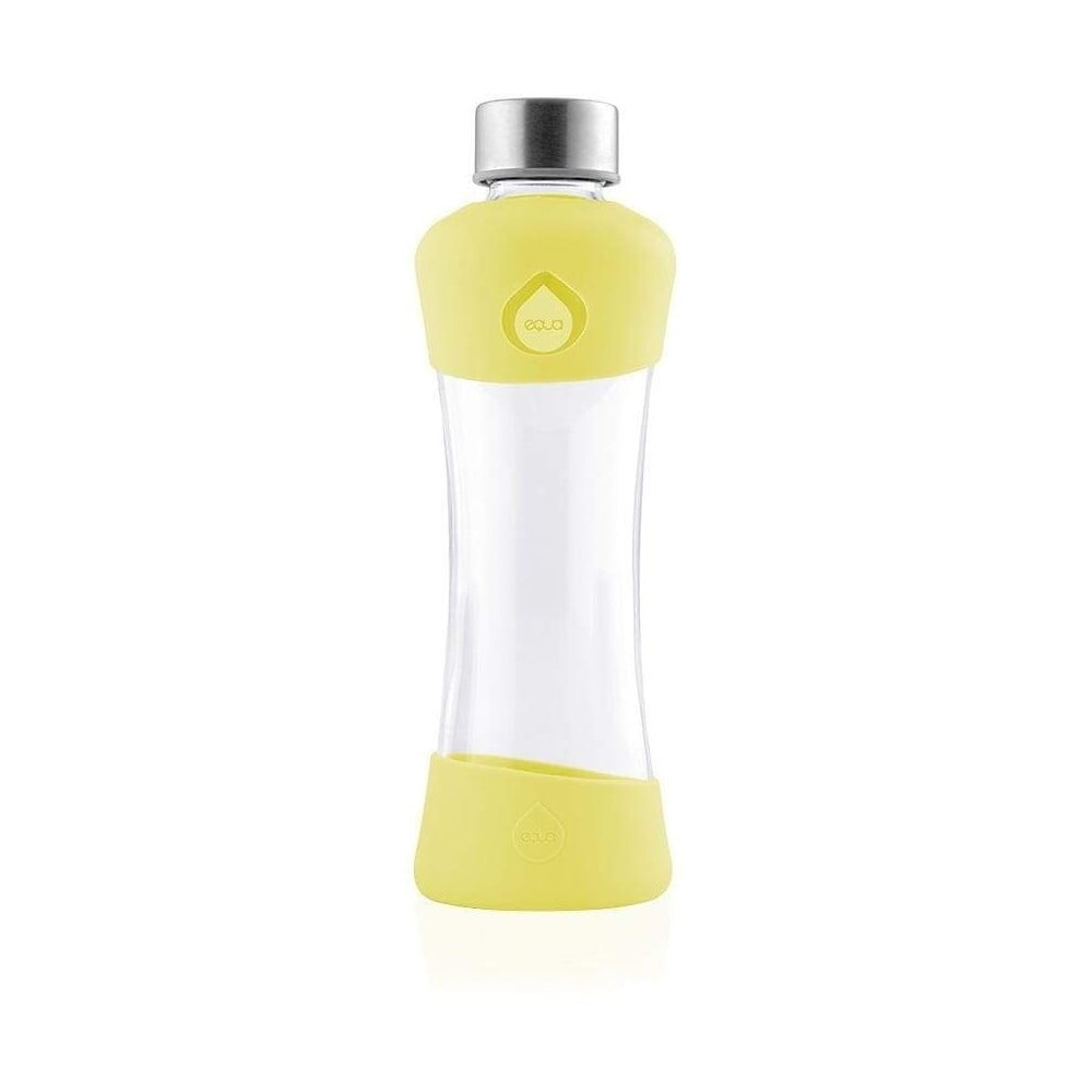 Sárga ivópalack boroszilikát üvegből 550 ml Active Lemon - Equa