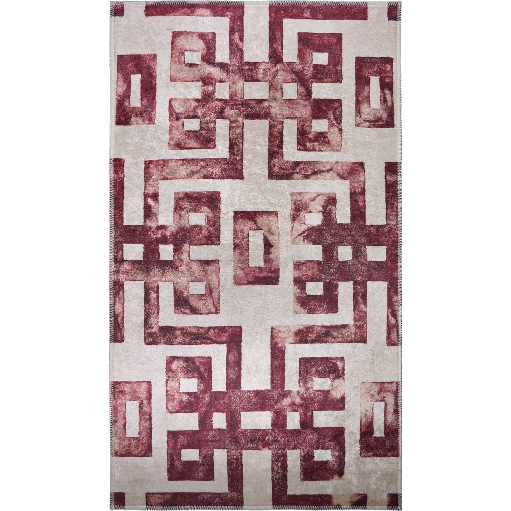 Piros-bézs színű szőnyeg 80x50 cm - Vitaus