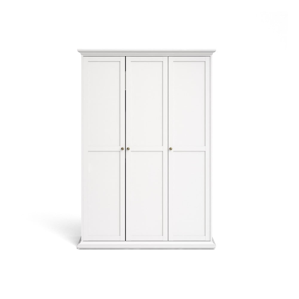Paris fehér ruhásszekrény, 139 x 201 cm - tvilum