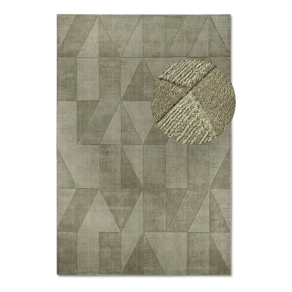 Zöld kézi szövésű gyapjú szőnyeg 120x170 cm ursule – villeroy&boch