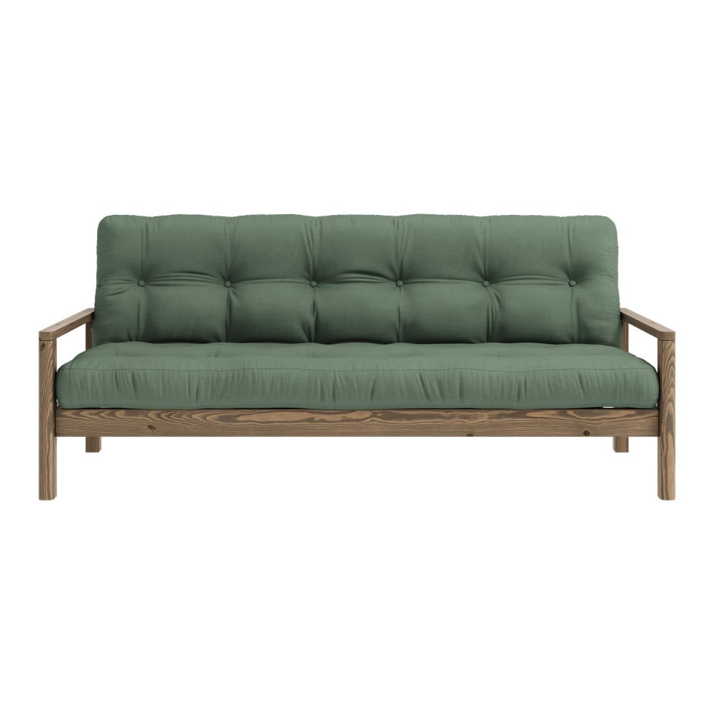 Zöld kinyitható kanapé 205 cm knob – karup design