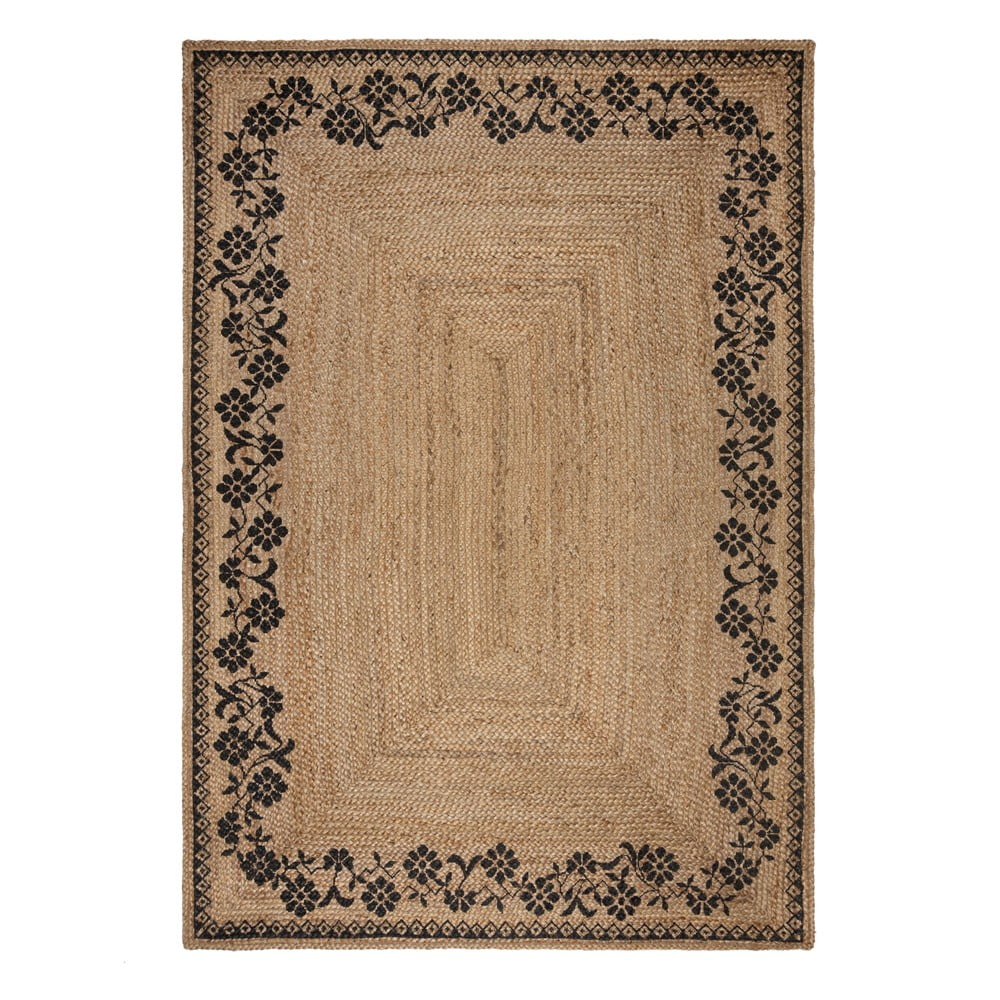 Natúr színű juta szőnyeg 160x230 cm maisie – flair rugs