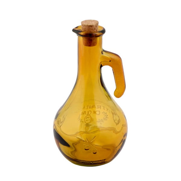 Olive sárga olajtartó újrahasznosított üvegből, 500 ml - Ego Dekor