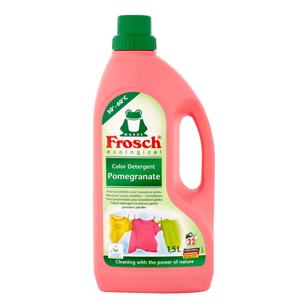 Frosch folyékony mosógél színes ruhákhoz gránátalma illattal, 1,5 l (22 mosás)