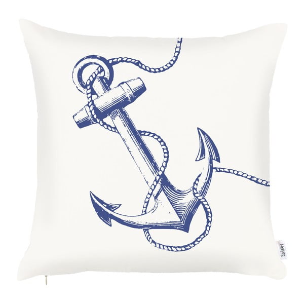 Sailors Anchor párnahuzat, 43 x 43 cm - Mike & Co. NEW YORK