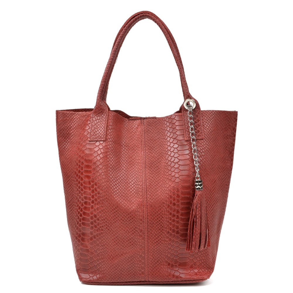 Lola piros bőr shopper táska - Renata Corsi