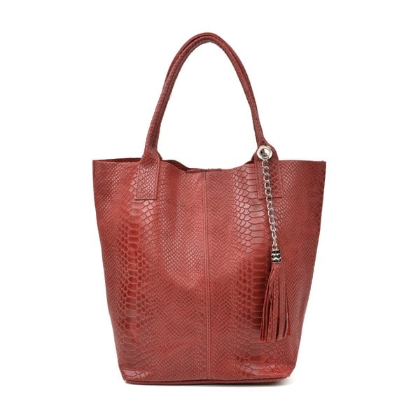 Lola piros bőr shopper táska - Renata Corsi