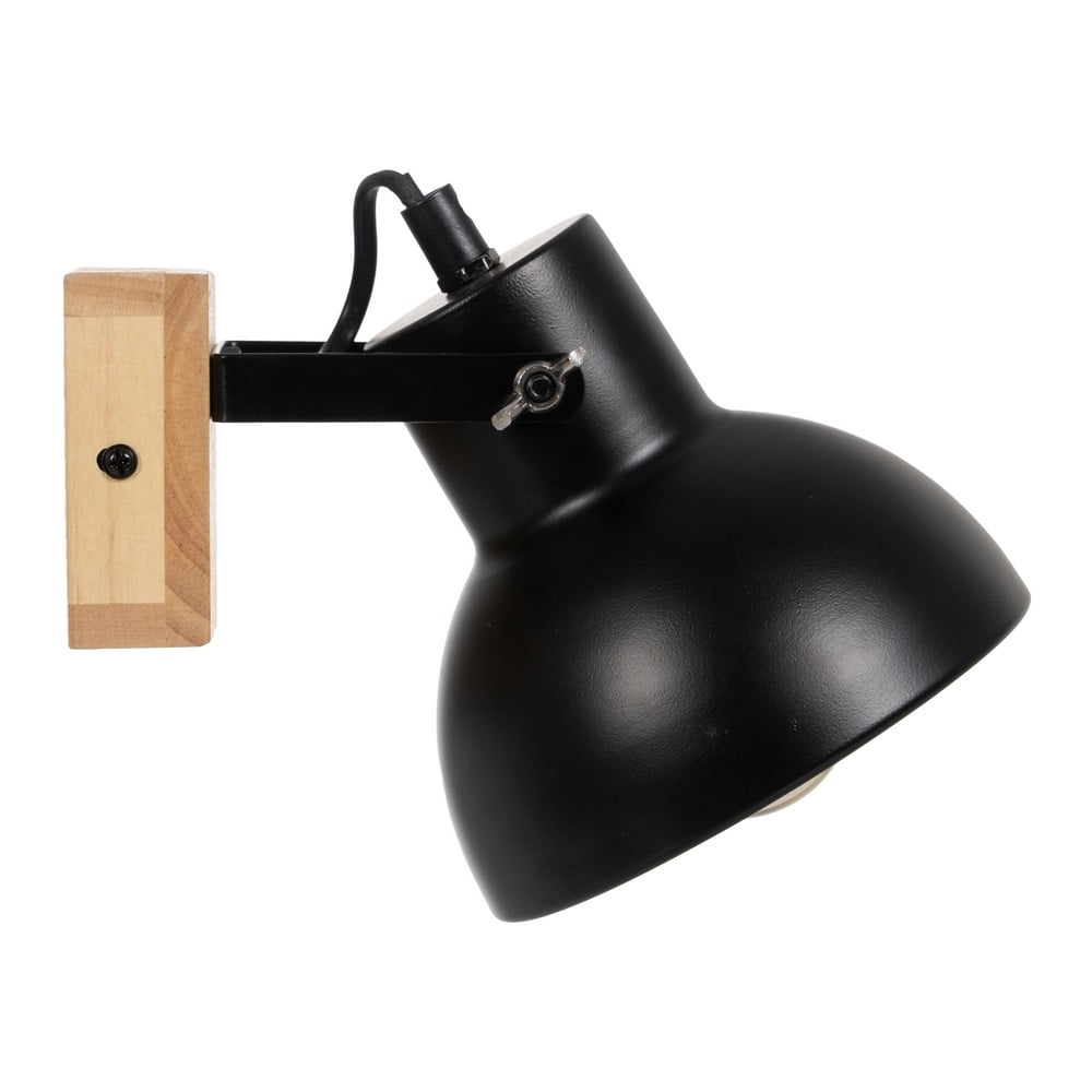 Fekete-natúr színű fali lámpa – Ixia