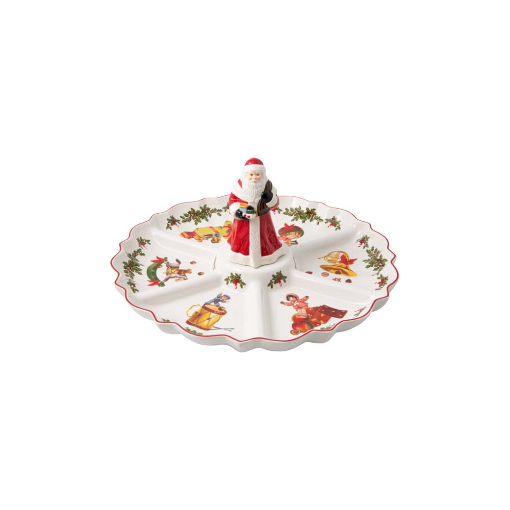 Porcelán szervírozó tányér karácsonyi motívummal, ø 38 cm - Villeroy & Boch